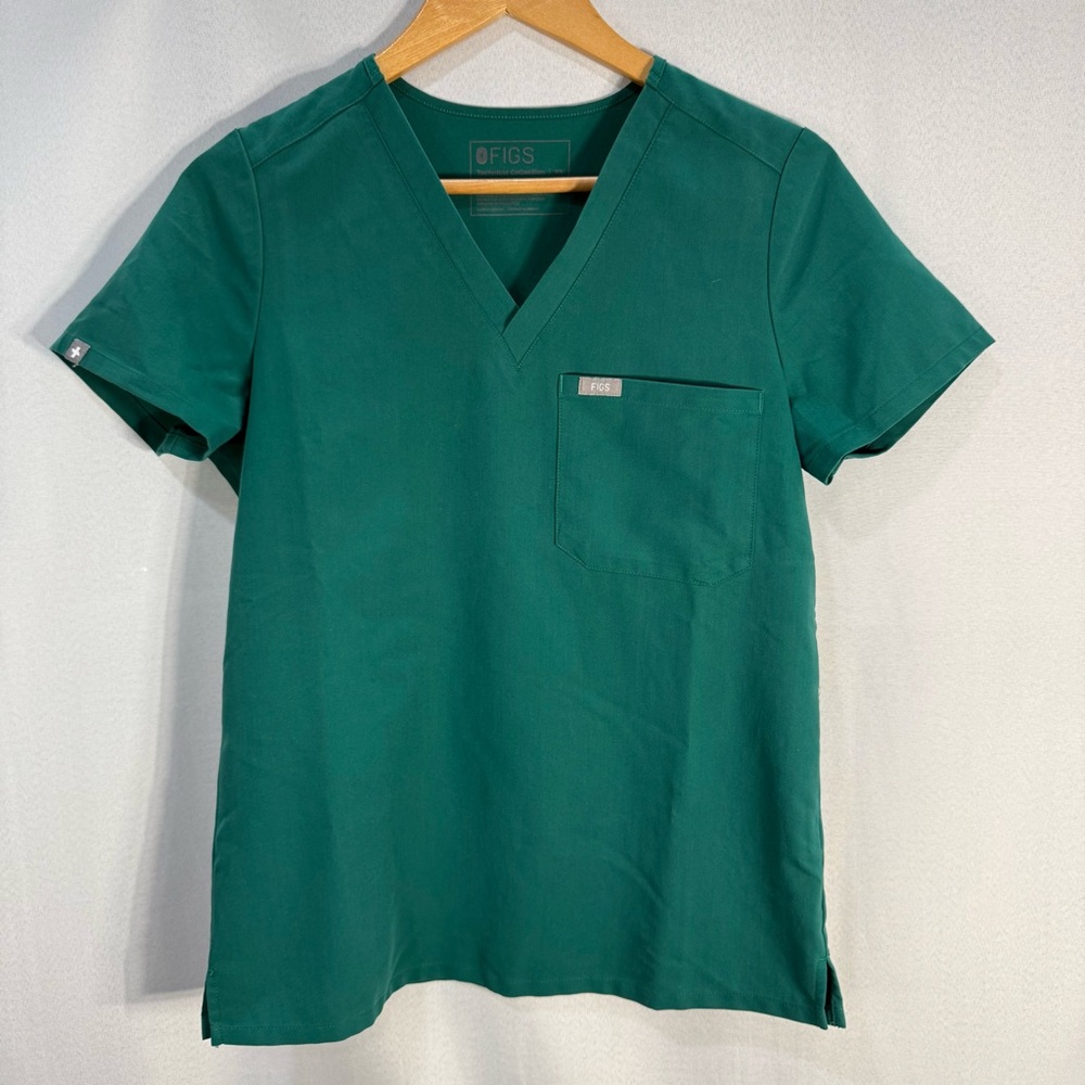 FIGS Technical Collection Scrub Top Green XS